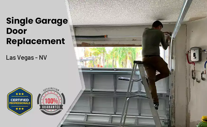 Single Garage Door Replacement Las Vegas - NV 